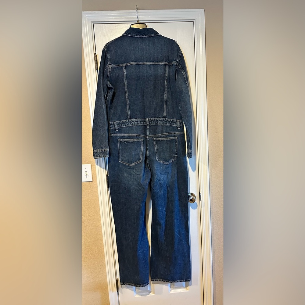 Zara denim dark wash jumpsuit. New with tags,not worn. - Picture 7 of 7